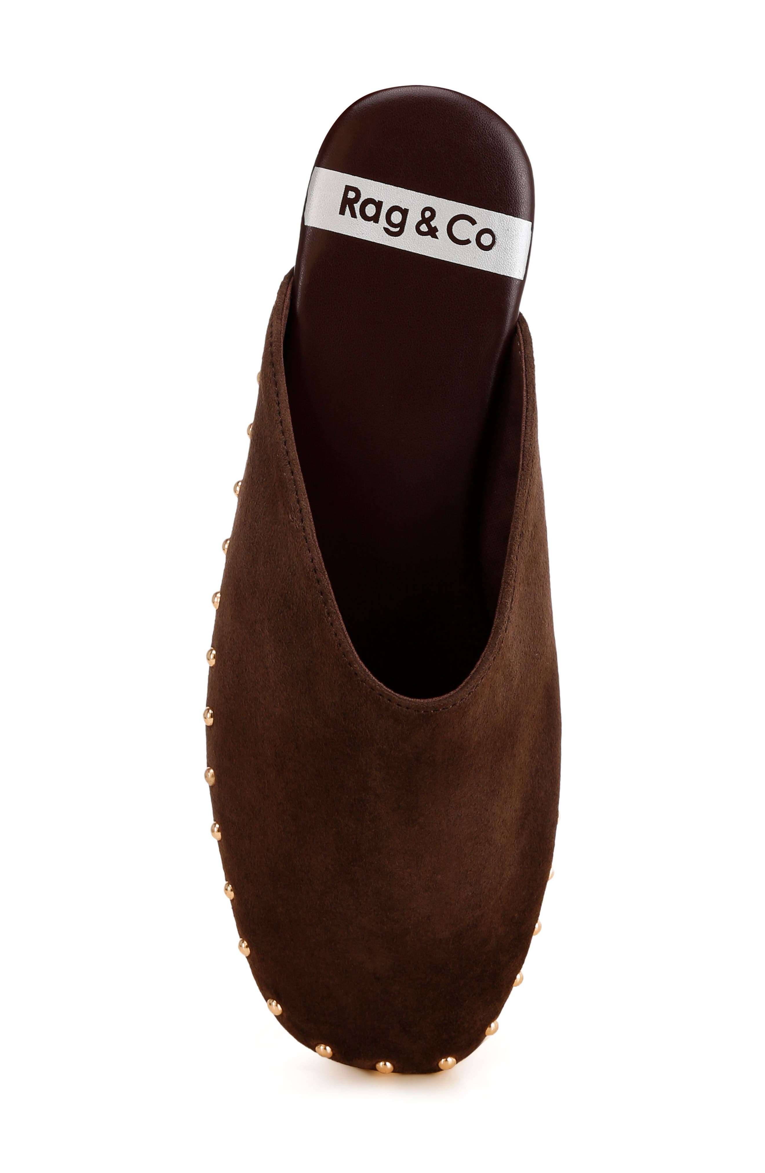 Corbera Studded Mule, Alternate, color, BROWN