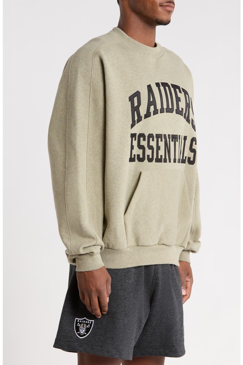 Raiders '90s Relaxed Sweatshirt, Alternate, color, SEAL HEATHER