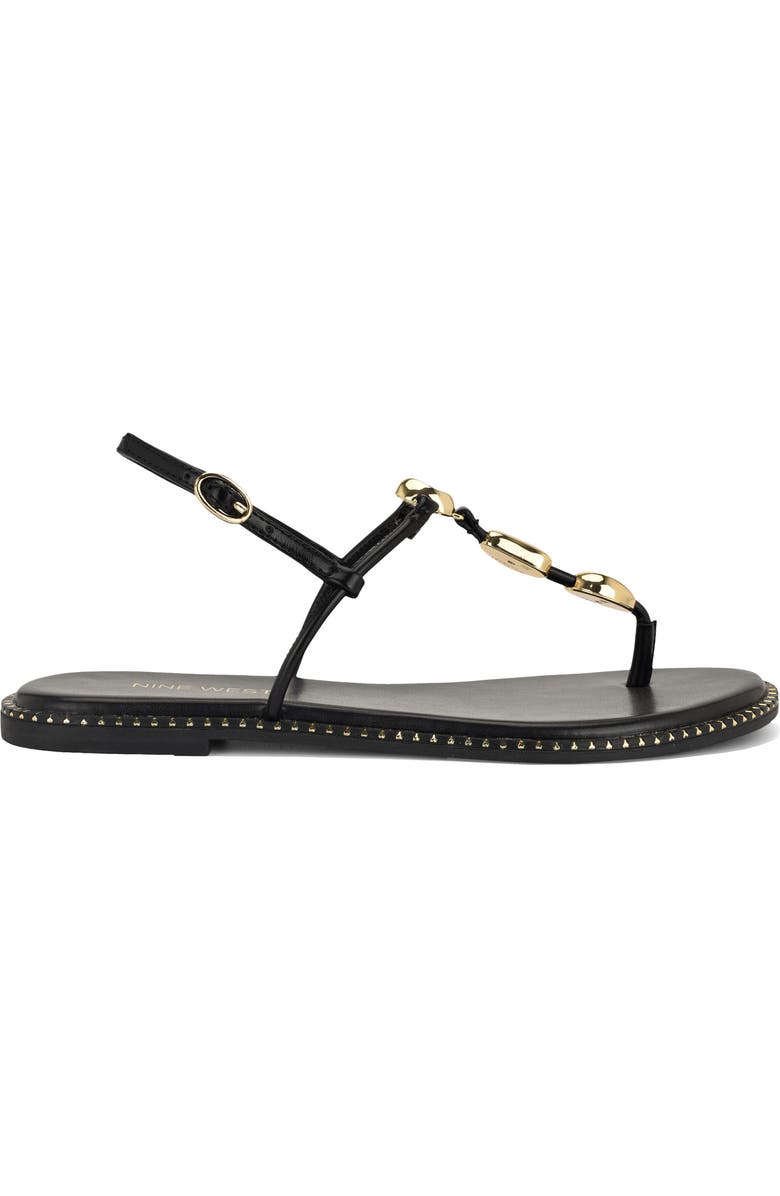 Nine West Derika T-Strap Sandal, Alternate, color,