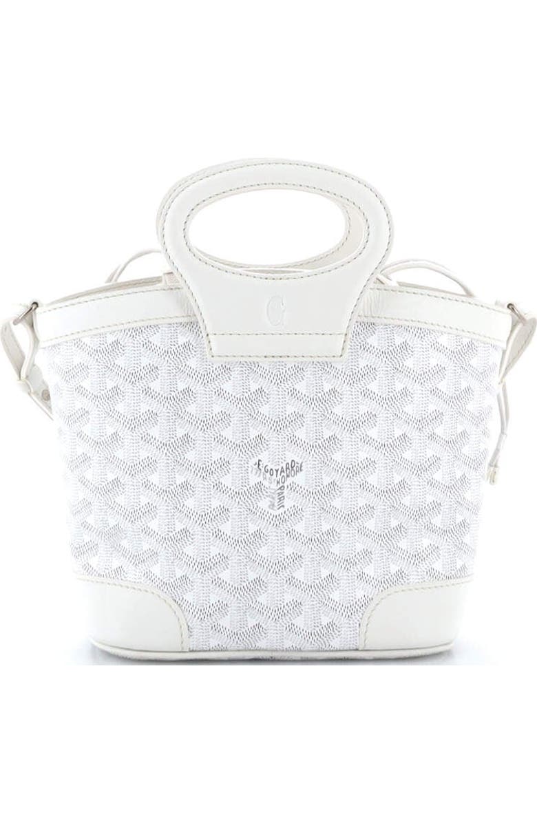 Pre-Owned Goyard Beluga Bag Coated Canvas Mini, Alternate, color, White