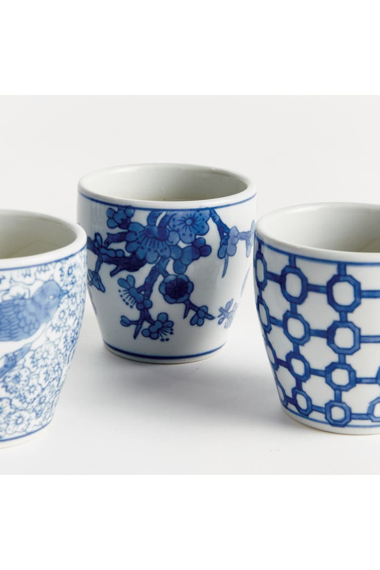 Barclay Butera Dynasty Decorative Mini Flower Pots,  Set of 6, Alternate, color, Blue