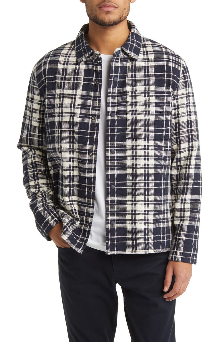Vince Plaid Shirt Jacket, Main, color, 