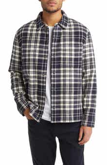 Vince Plaid Shirt Jacket