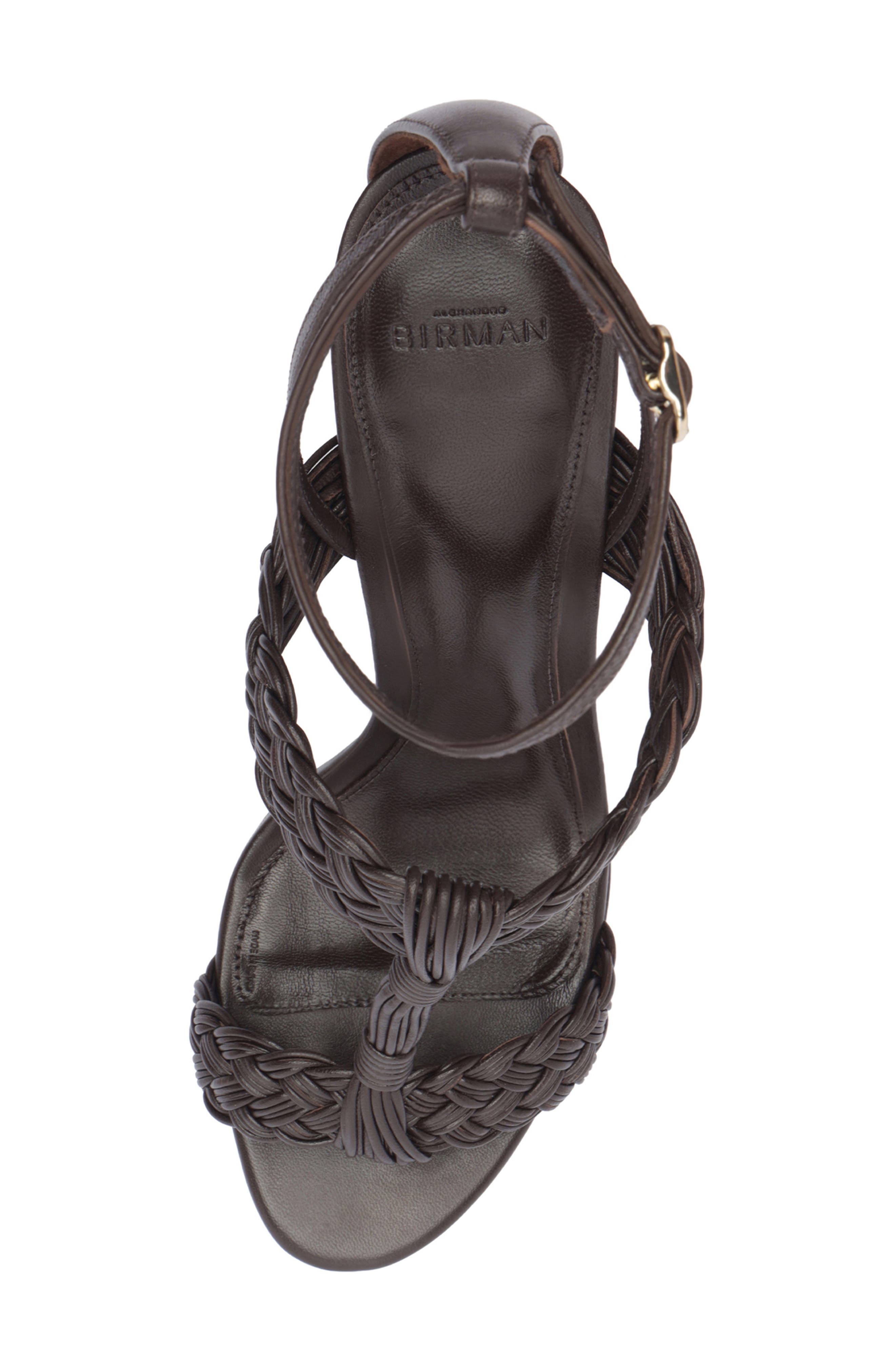 Thalia Platform Sandal, Alternate, color, DARK BROWN