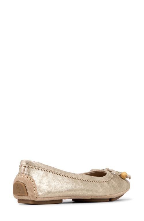 Donald Pliner Ballet Flat In Gold