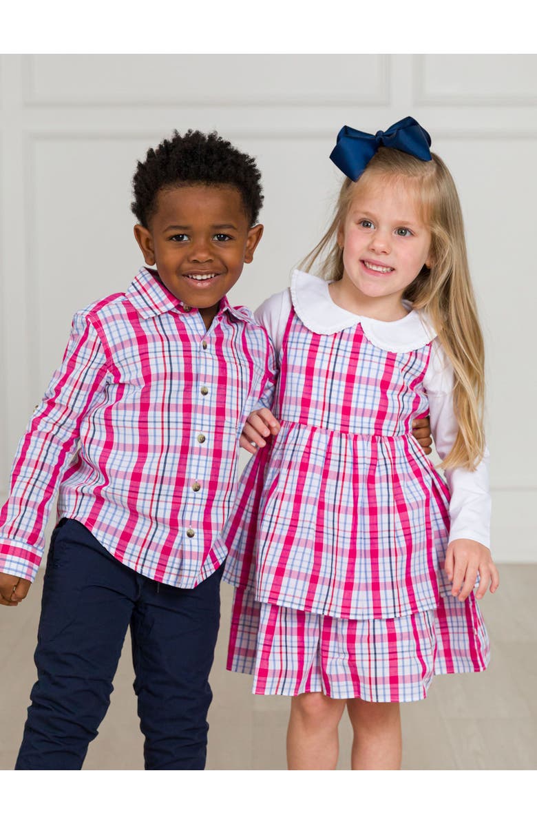 RuffleButts Knit Long Sleeve Ruffle Peter Pan Tee, Alternate, color, White