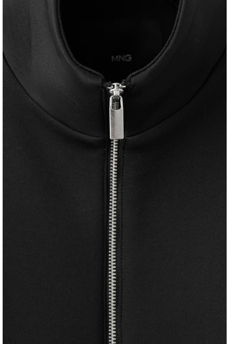 Oversized Bomber Jacket, Alternate, color, BLACK