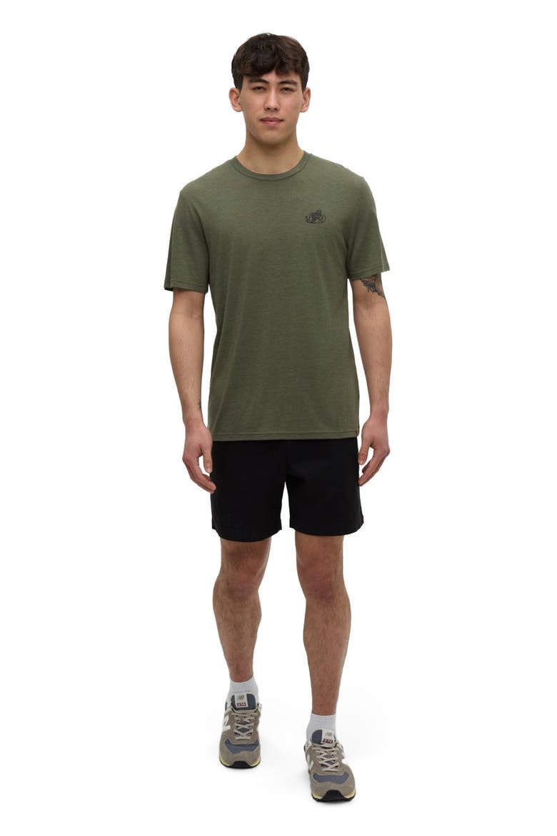 Have You Seen Him Floatie T-Shirt, Main, color, DeepOliveHeather/MidnightBlue