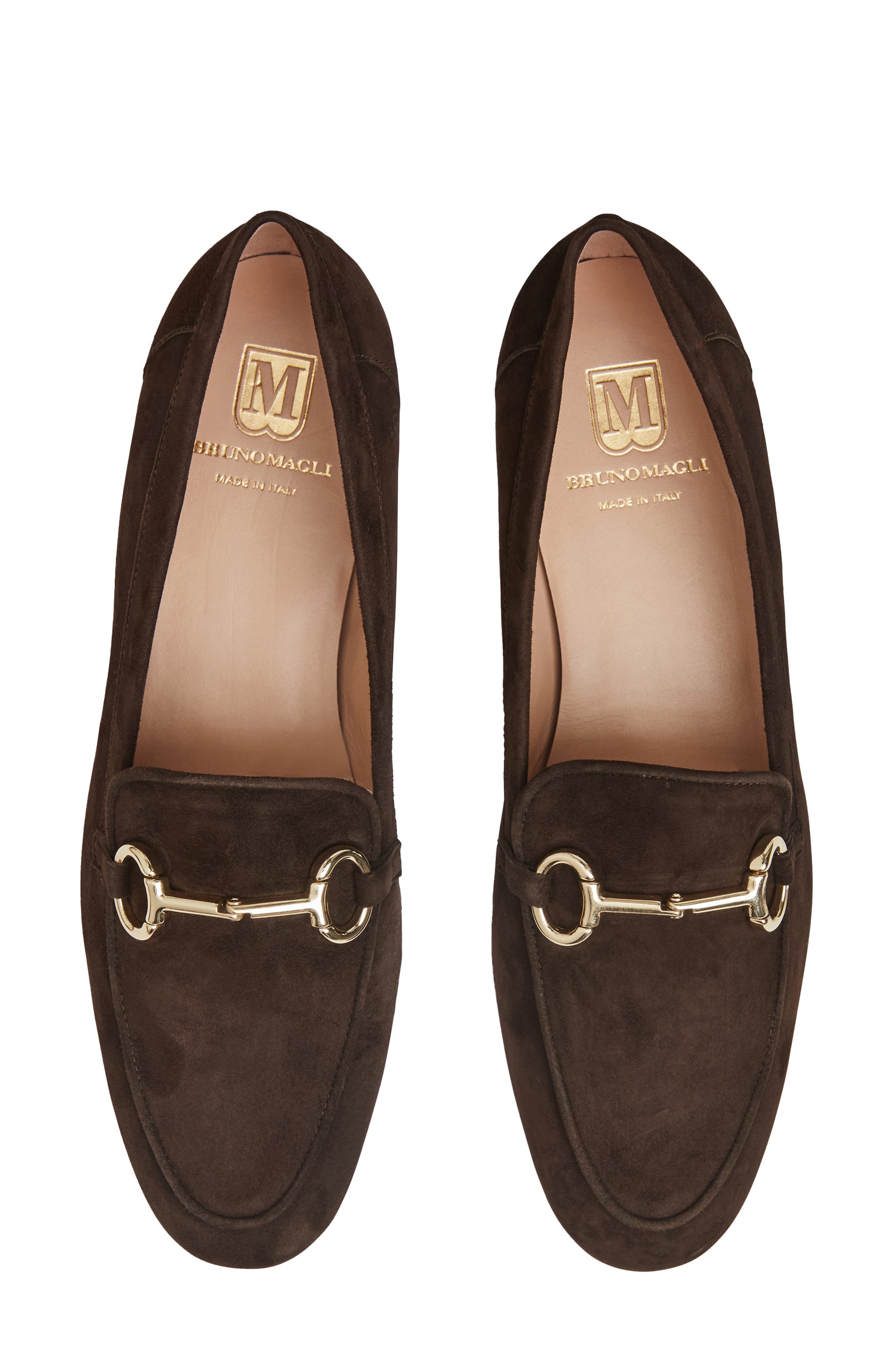 Bruno Magli Luna Bit Loafer, Alternate, color, Brown Suede