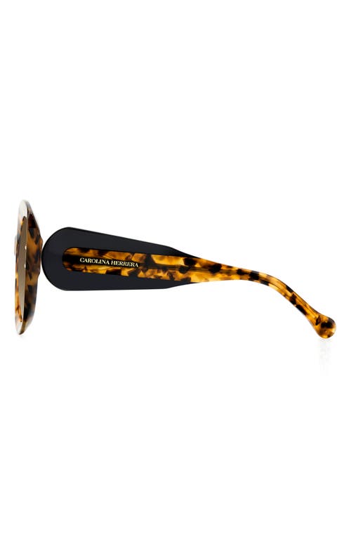 Carolina Herrera 53mm Gradient Rectangular Sunglasses With Removable Chain