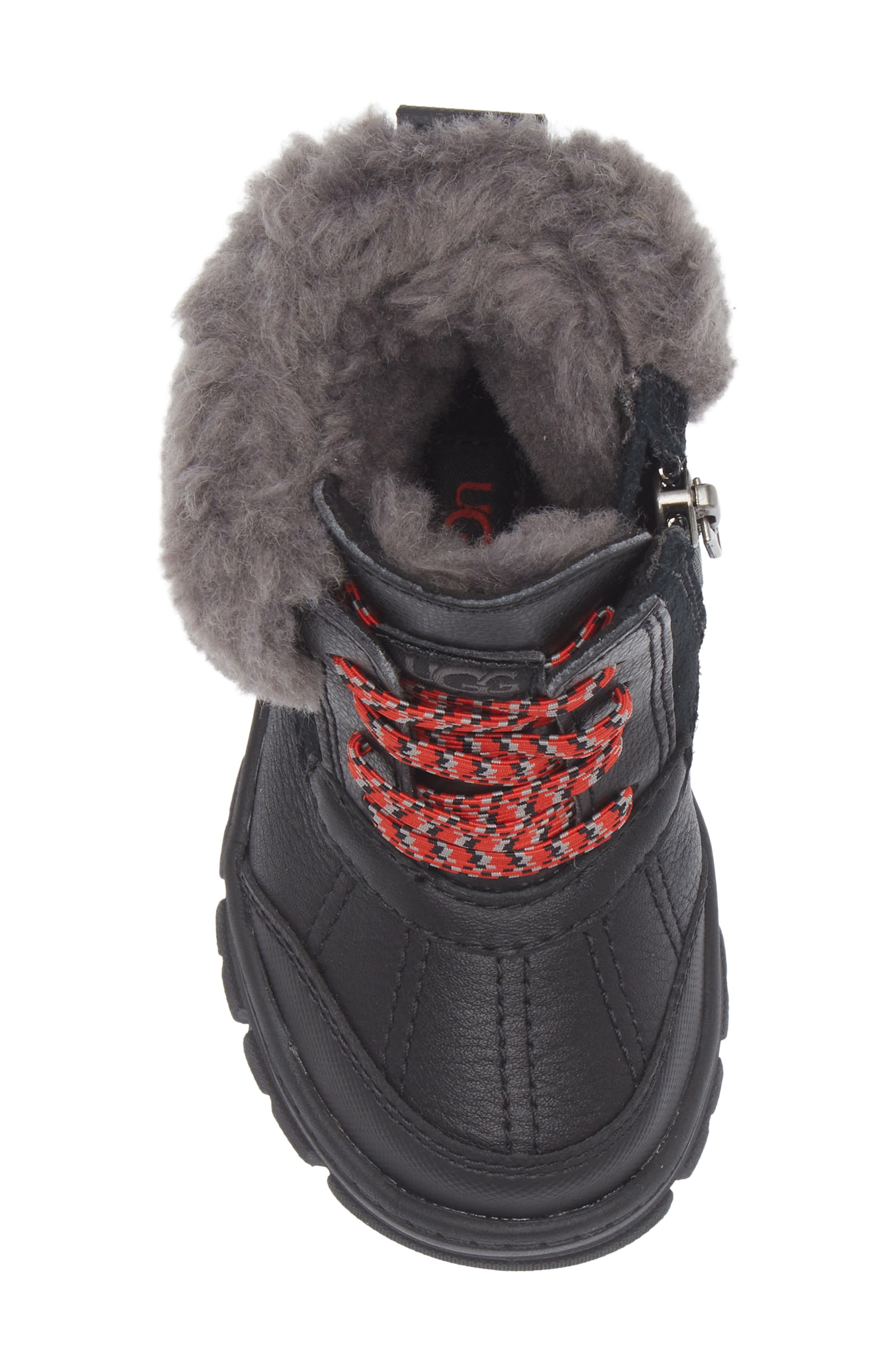 UGG<sup>®</sup> Kids' Ashton Addie Waterproof Boot, Alternate, color, Black