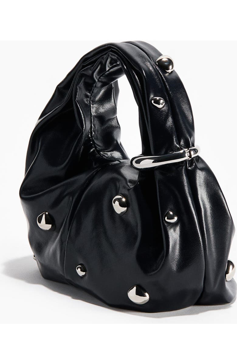 H&M Metal-detail Handbag, Alternate, color, Navy Blue