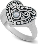 SAMUEL B. Freshwater Pearl Heart Ring