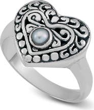 SAMUEL B. Freshwater Pearl Heart Ring
