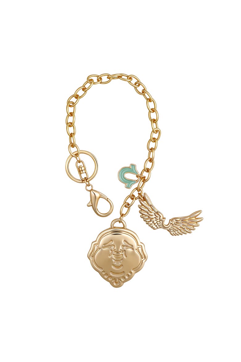 Buddha Wing Charm, Main, color, Gold Tone
