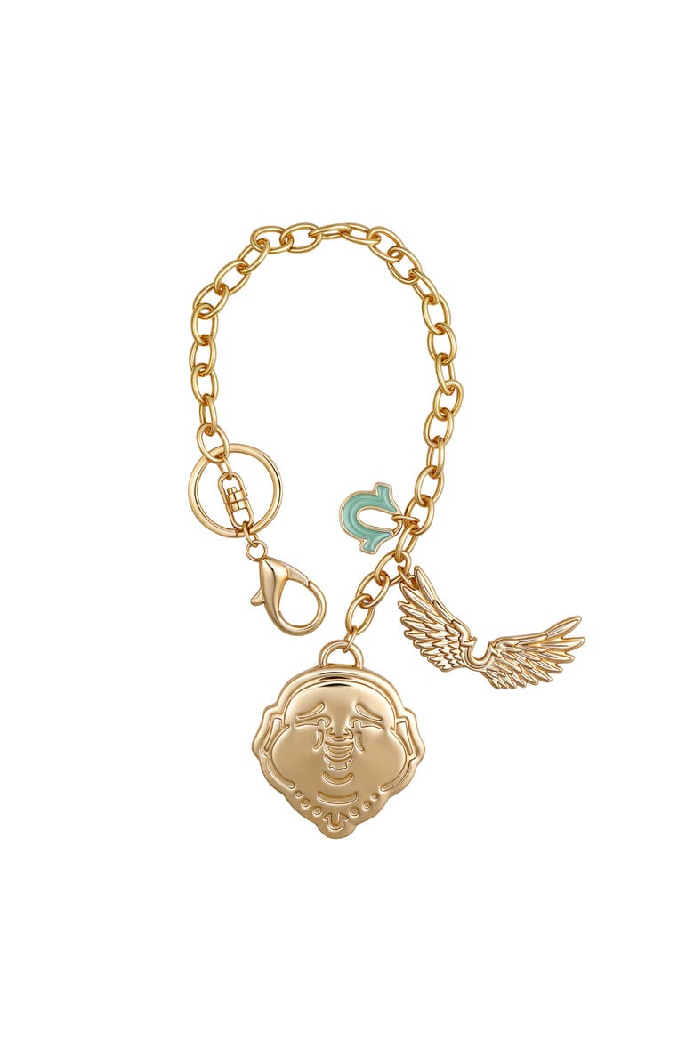 True Religion Buddha Wing Charm, Main, color, Gold Tone