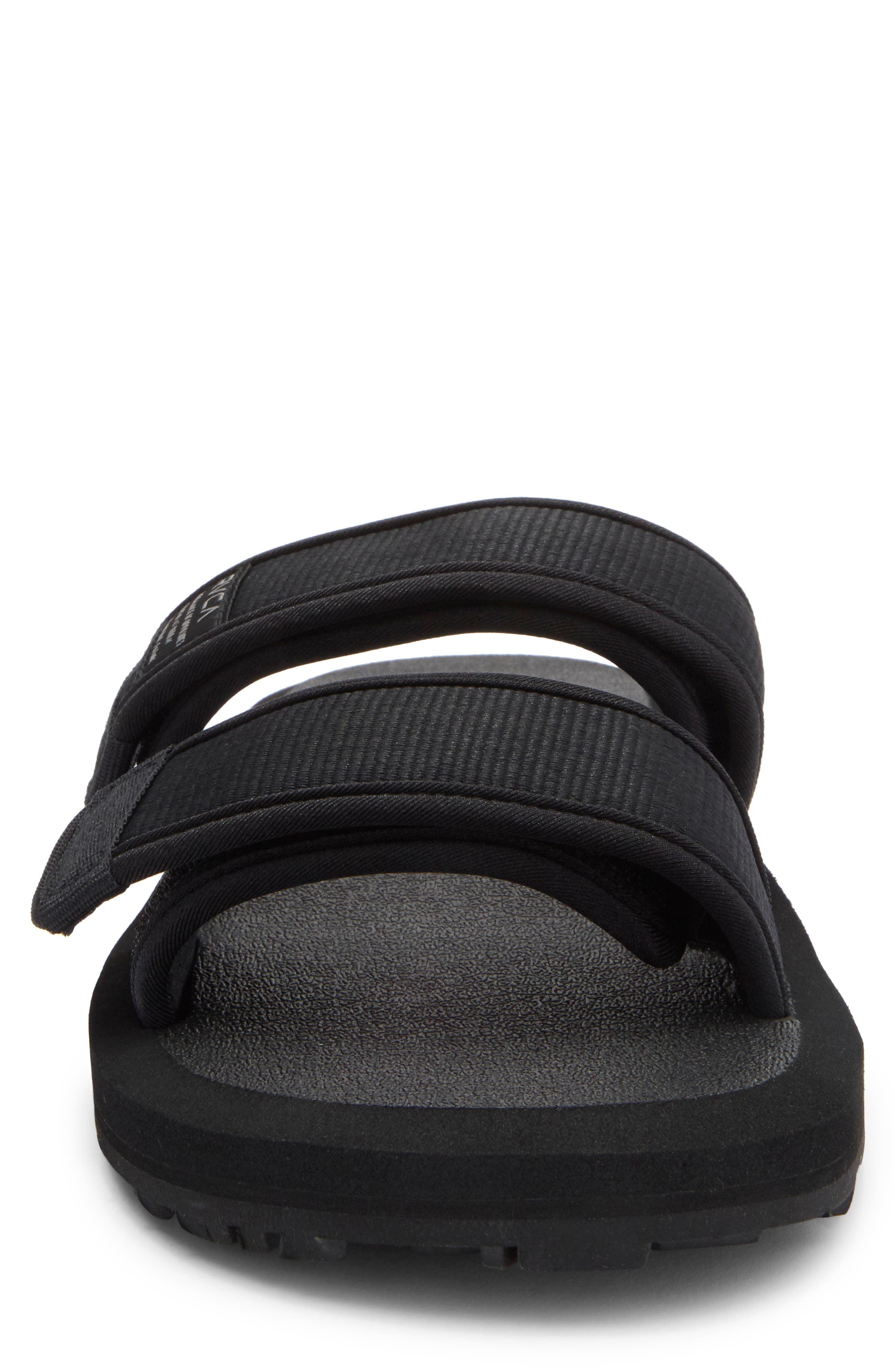 RVCA Peak Slide Sandal, Alternate, color, Black