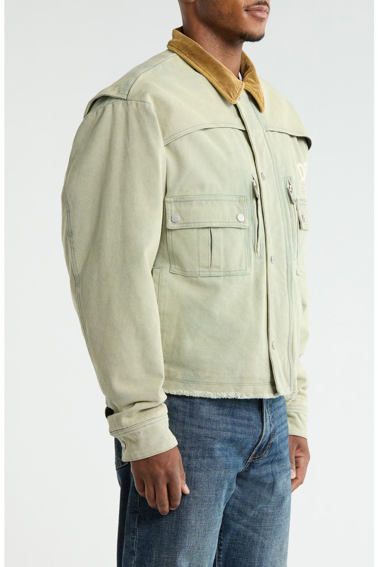 Hopkins Denim Construction Jacket (Nordstrom Exclusive), Alternate, color, SAGE
