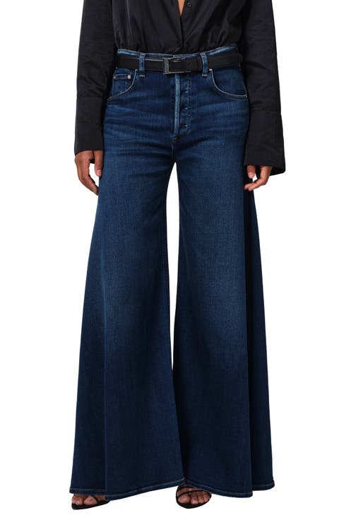 Amari High Waist Wide Leg Jeans (Regatta)