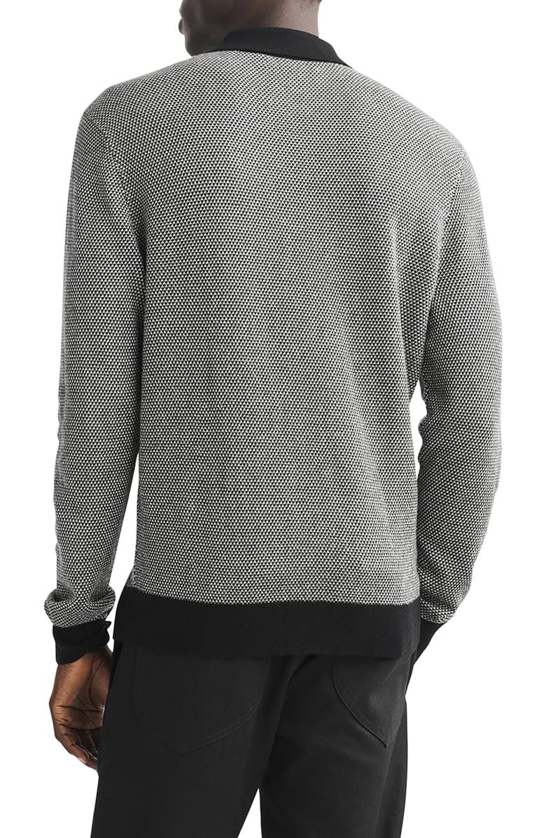 rag & bone Harrow Wool Blend Long Sleeve Polo, Alternate, color,