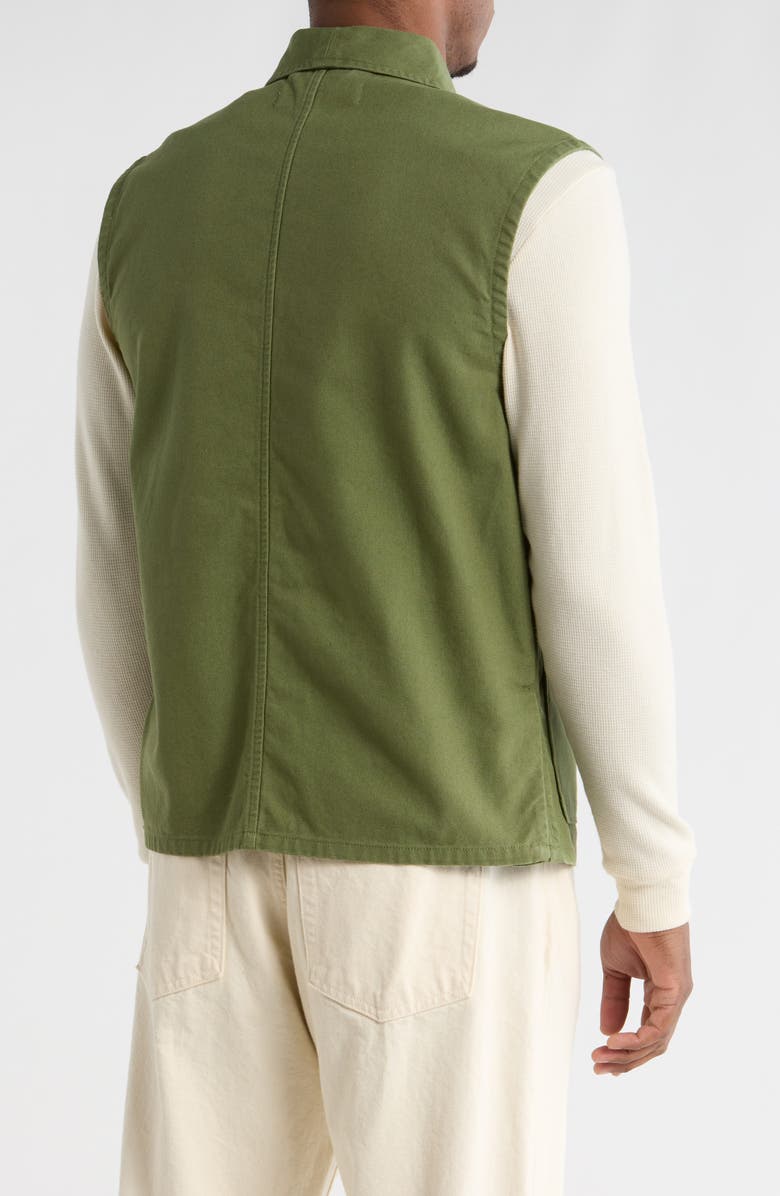 Imperfects Organic Cotton Canvas Shepherds Vest, Alternate, color, Fatigue
