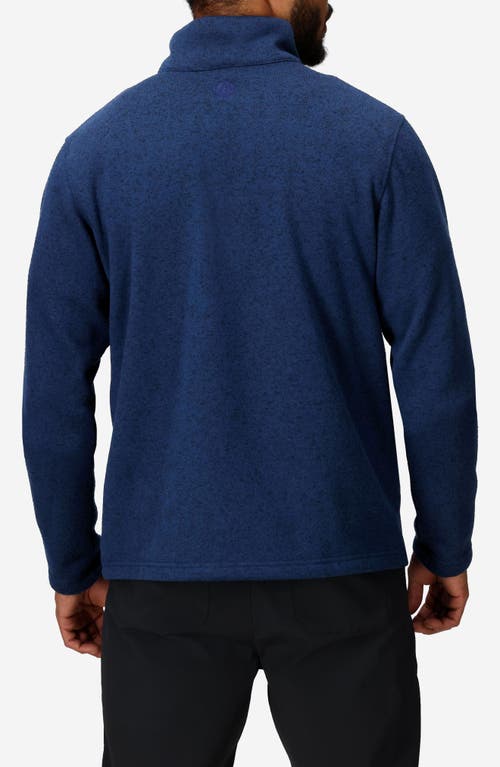Marmot Drop Line Half Zip Fleece Jacket In Arctic Navy Heather