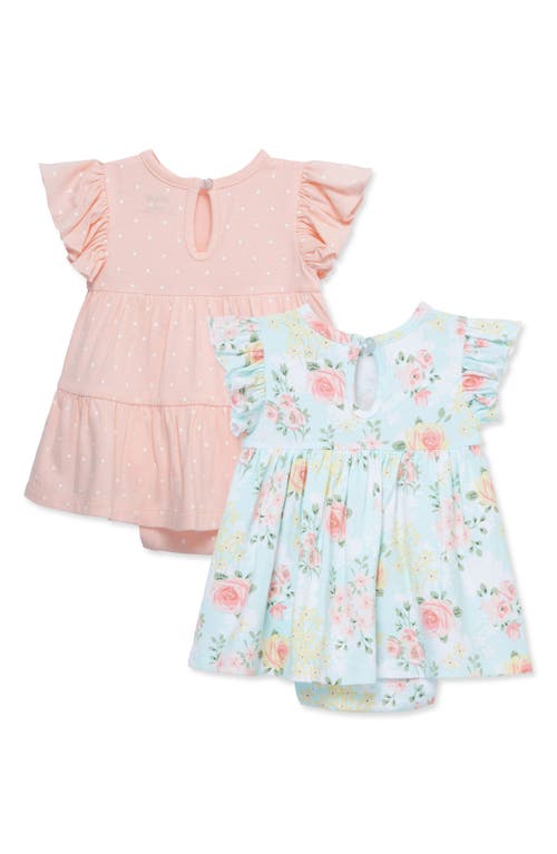 Little Me Meadow Assorted 2-pack Skirted Bodysuits In Rose