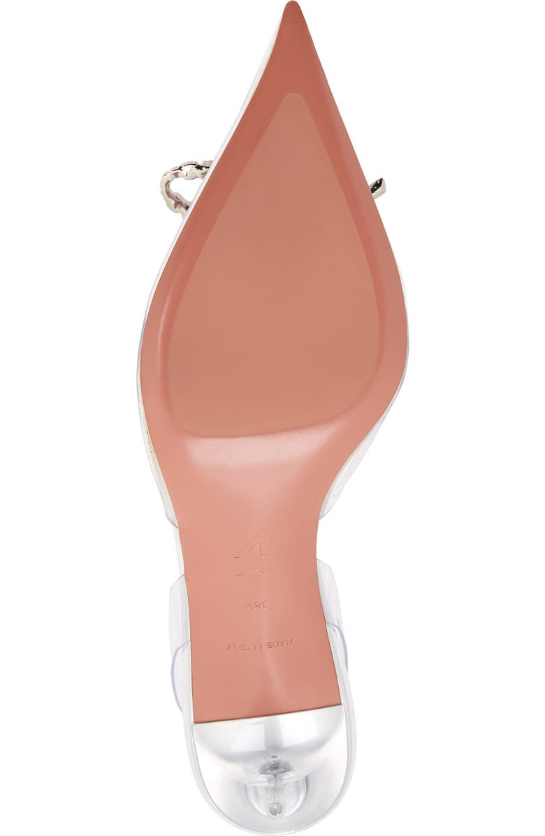 Amina Muaddi Rosie Glass Pointed Toe Slingback Pump, Alternate, color,