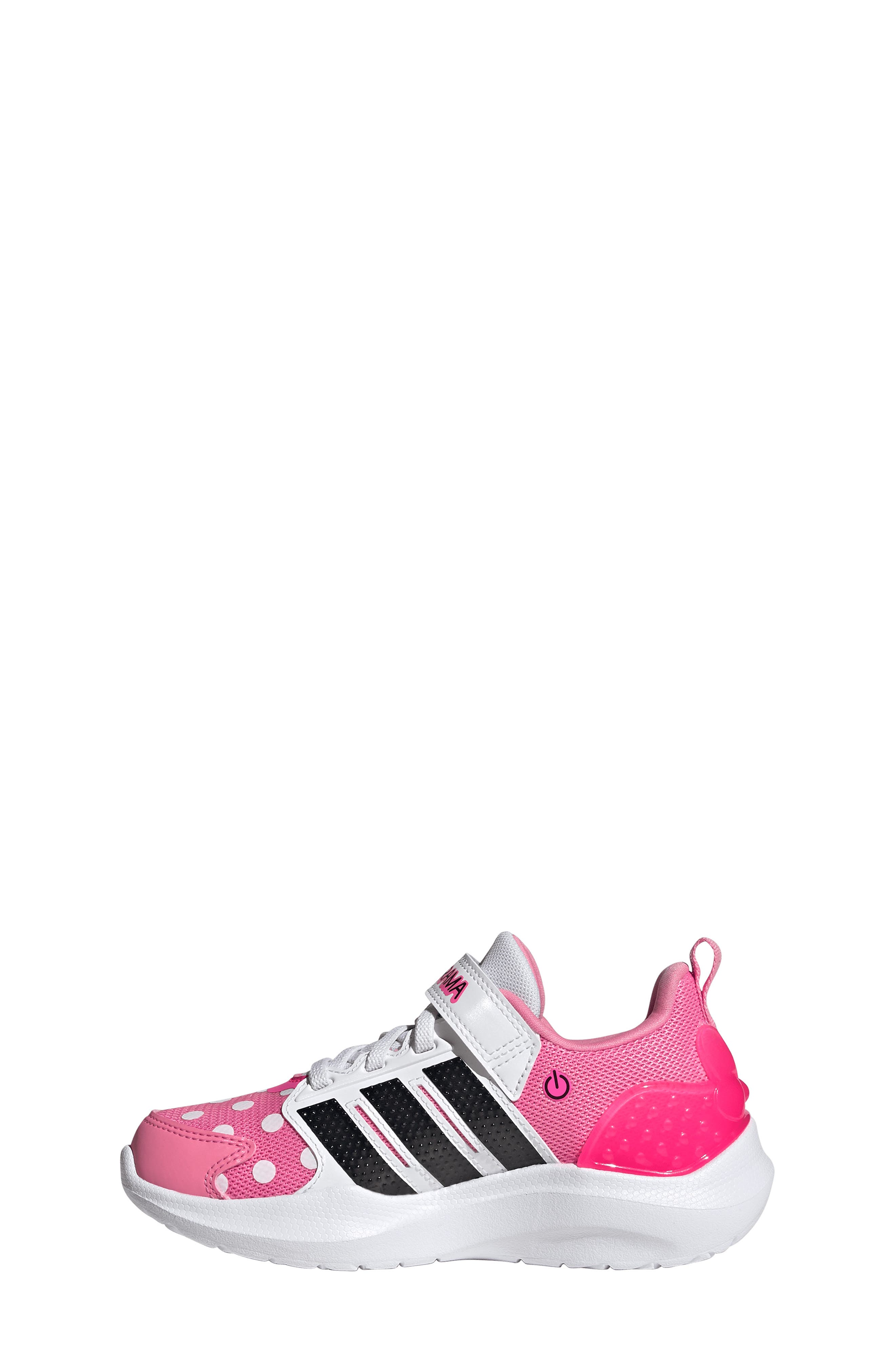 adidas x Disney<sup>®</sup> Kids' Lightorama Minnie Mouse Light-Up Sneaker, Alternate, color, Bliss Pink/ Black/ Lucid Pink