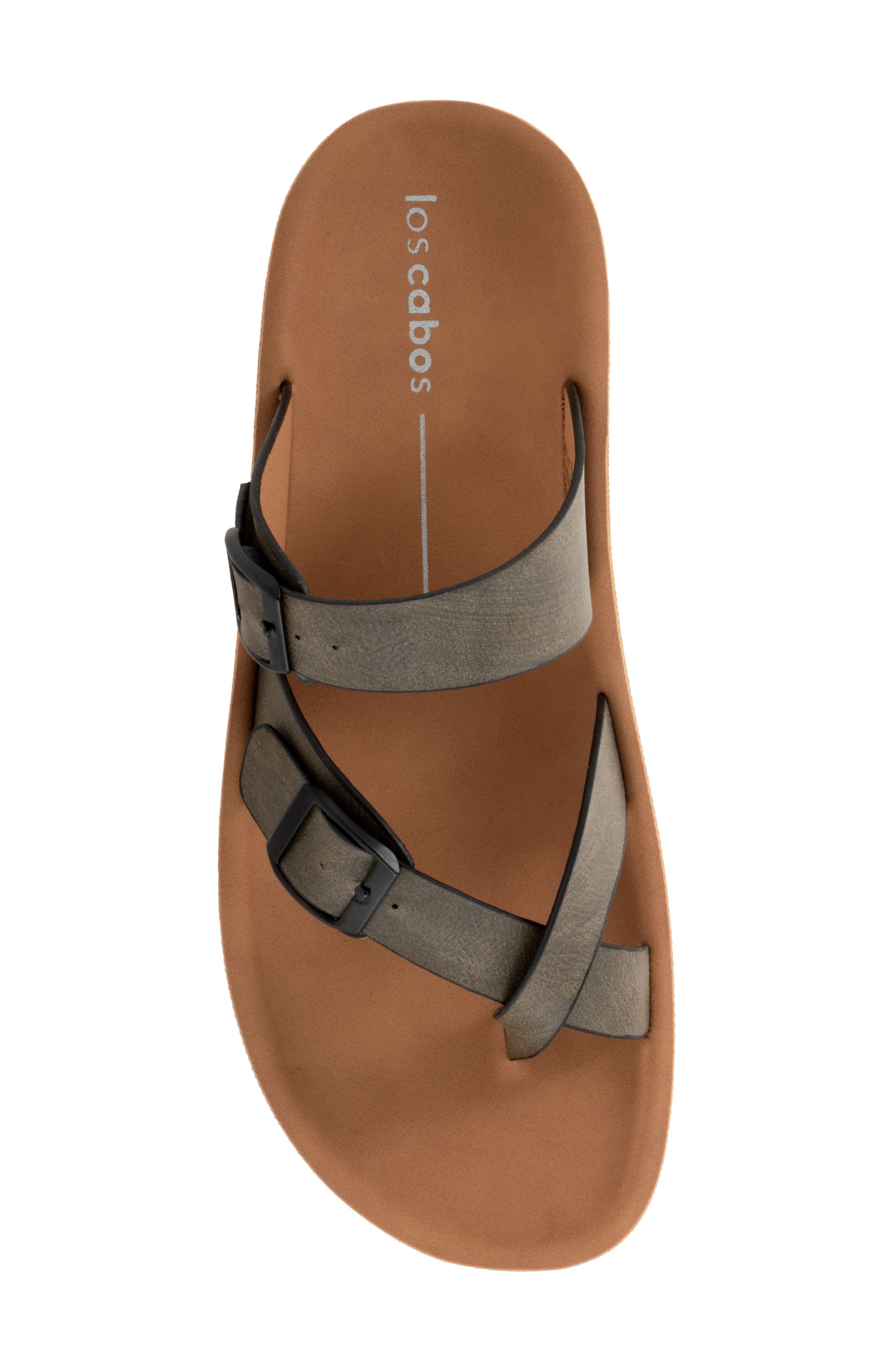 Nin Double Buckle Slide Sandal, Alternate, color, KHAKI
