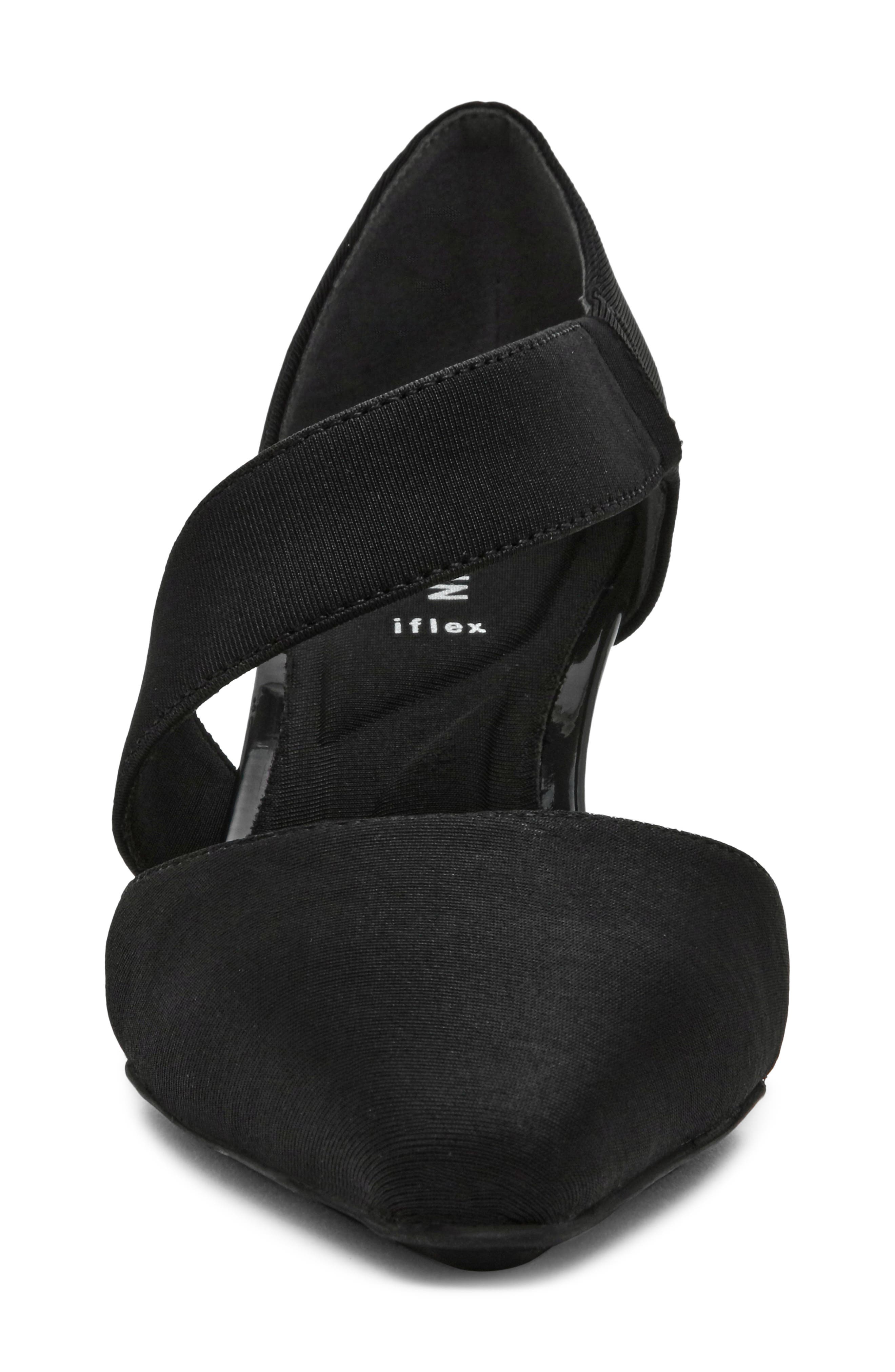 Anne Klein Cerys Pump, Alternate, color, Black Stretch