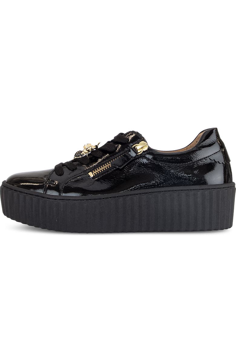 Gabor Platform Zip Sneaker, Alternate, color,