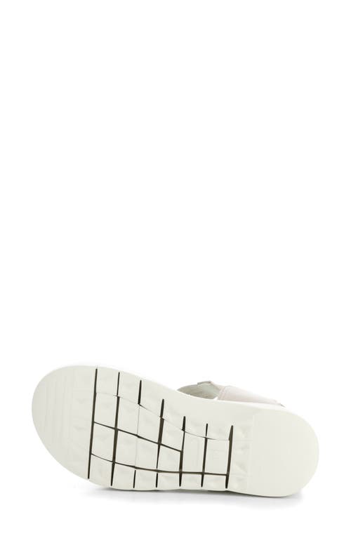Bos. & Co. Rizer Strappy Platform Sandal In Beige/white Leader
