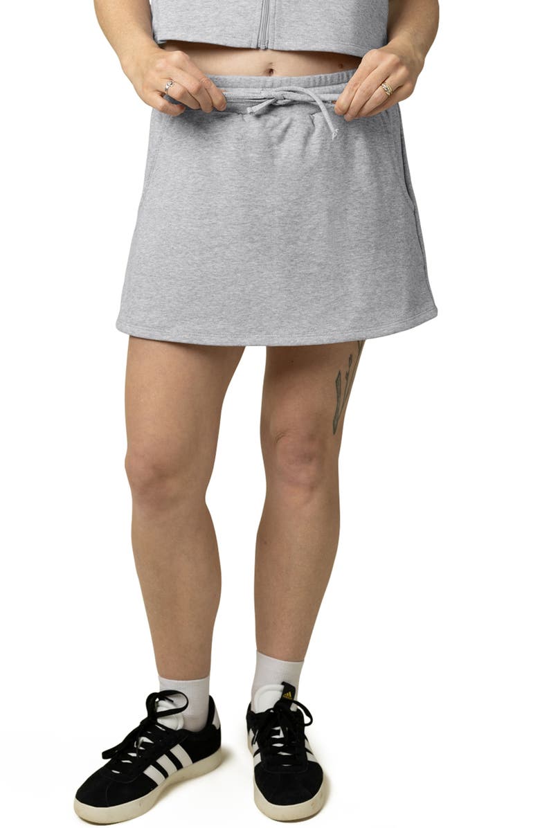 Kindred Bravely French Terry On the Go Short, Main, color, Grey Heather