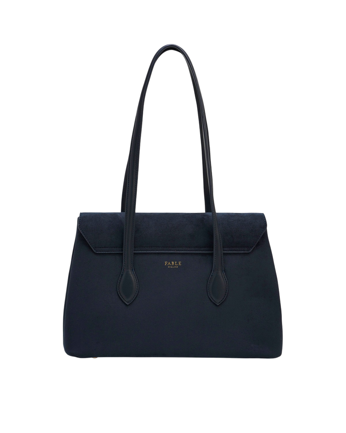 Romilly Floral Applique Faux Suede Shoulder Purse, Alternate, color, Navy
