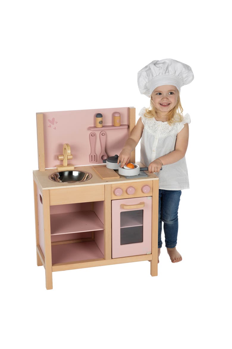 Wooden Kitchen Play Set, Ages 3+, Alternate, color, Multicolored