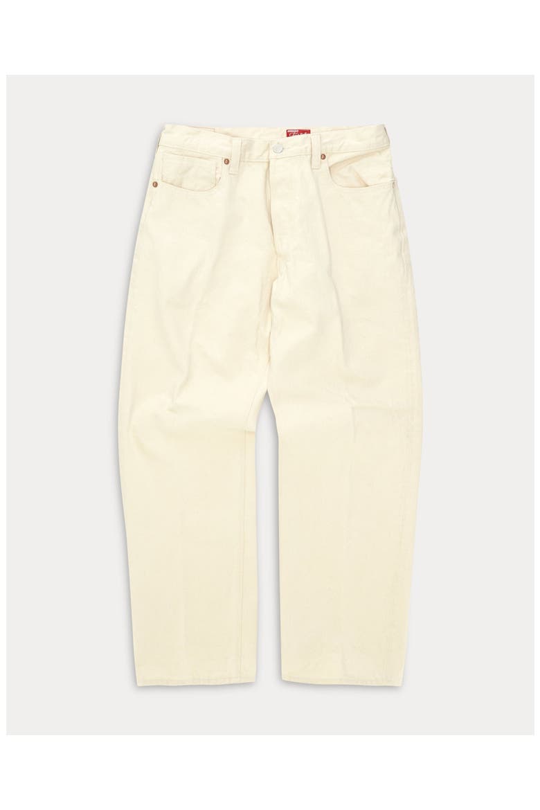 914 Leo 29 Japanese Selvedge Five-Pocket High-Waist Bull Denim Pants, Main, color, Ecru
