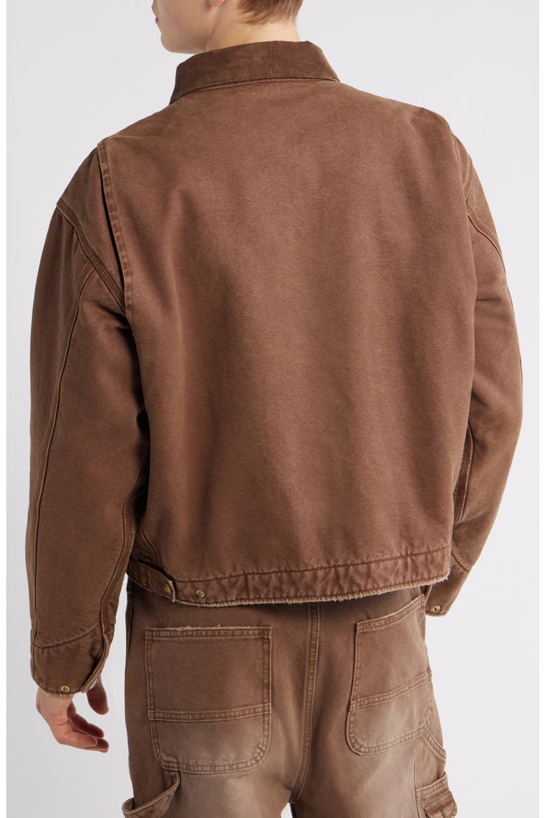 Petrol Canvas Jacket, Alternate, color, BROWN