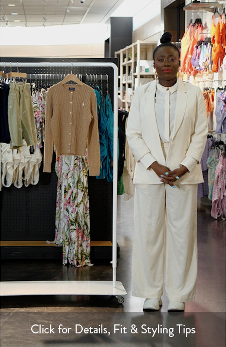 Kids' Cable Knit Cotton Cardigan, sales video thumbnail