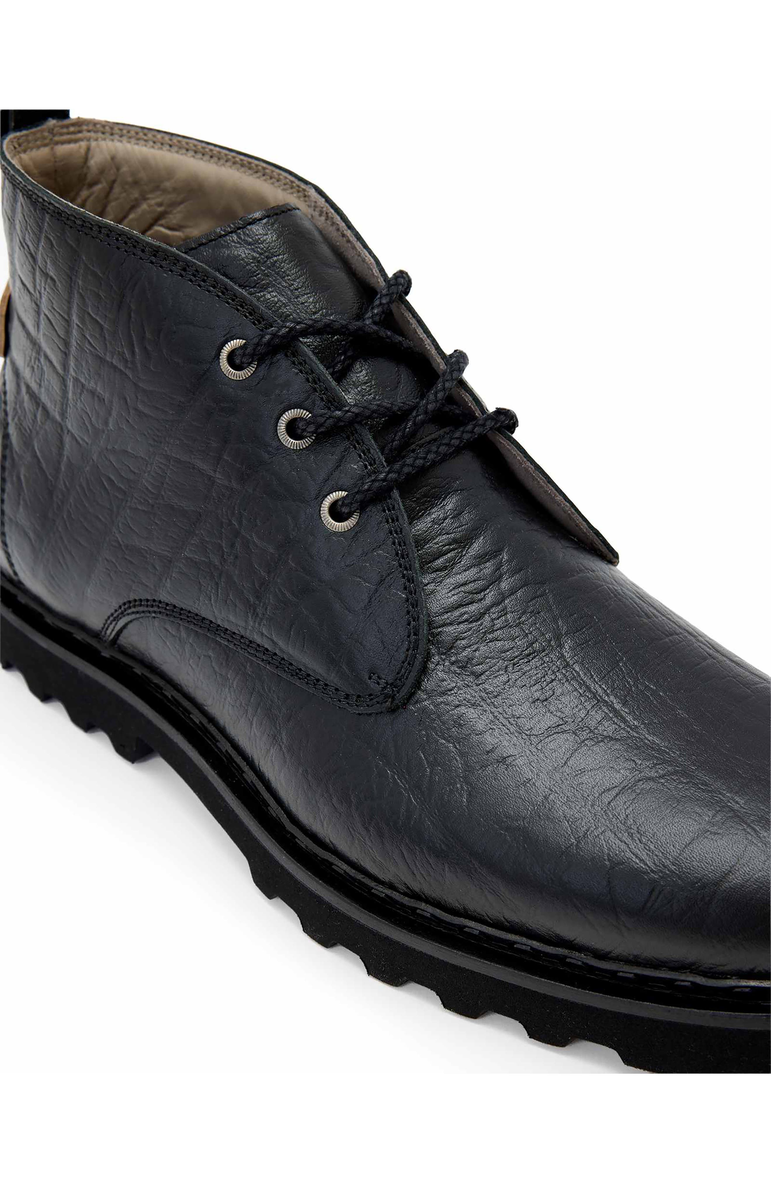 AllSaints Skiff Mid Boot, Alternate, color, Black Grain