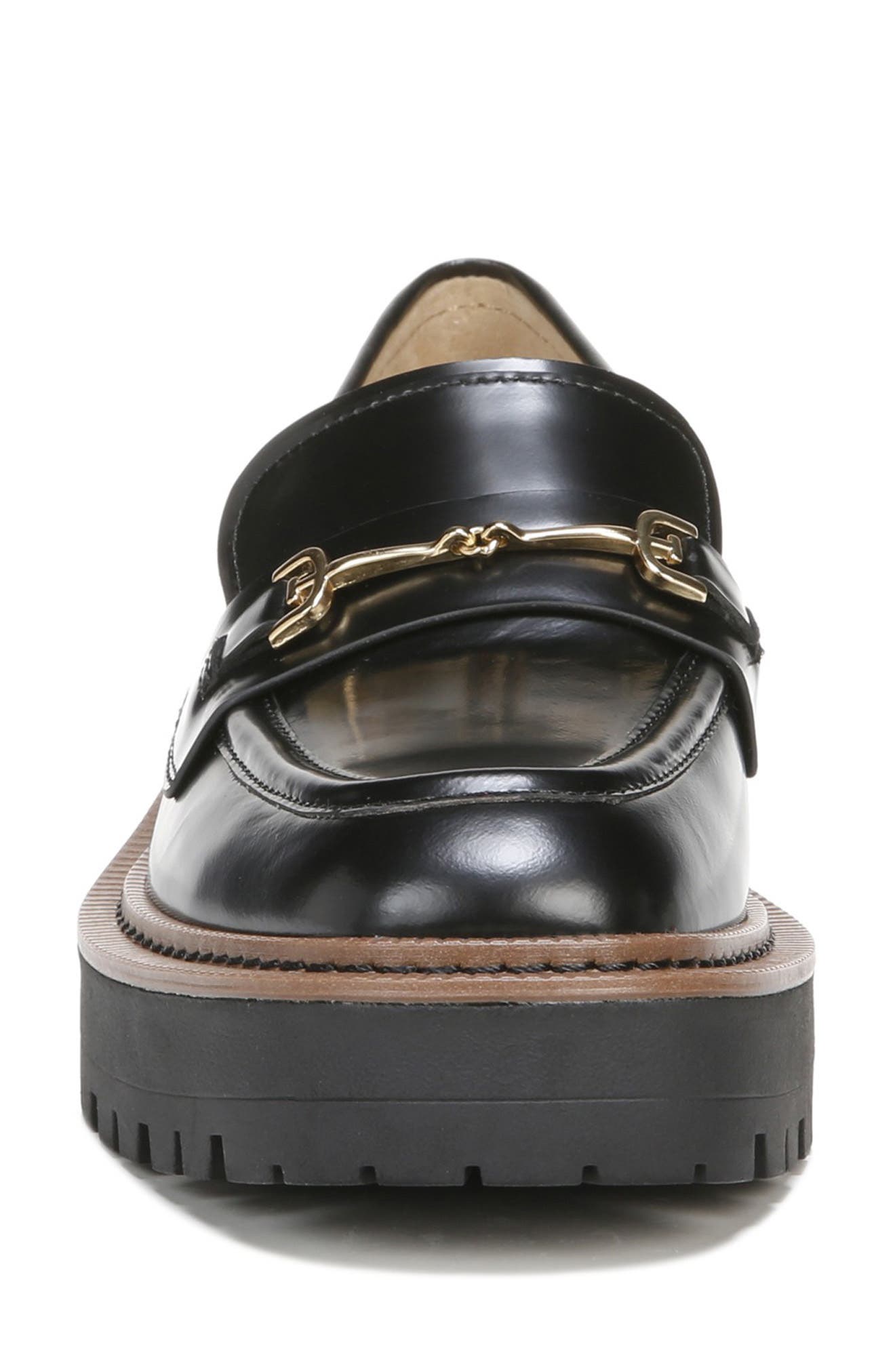 Laurs Platform Lug Sole Loafer, Alternate, color, BLACK