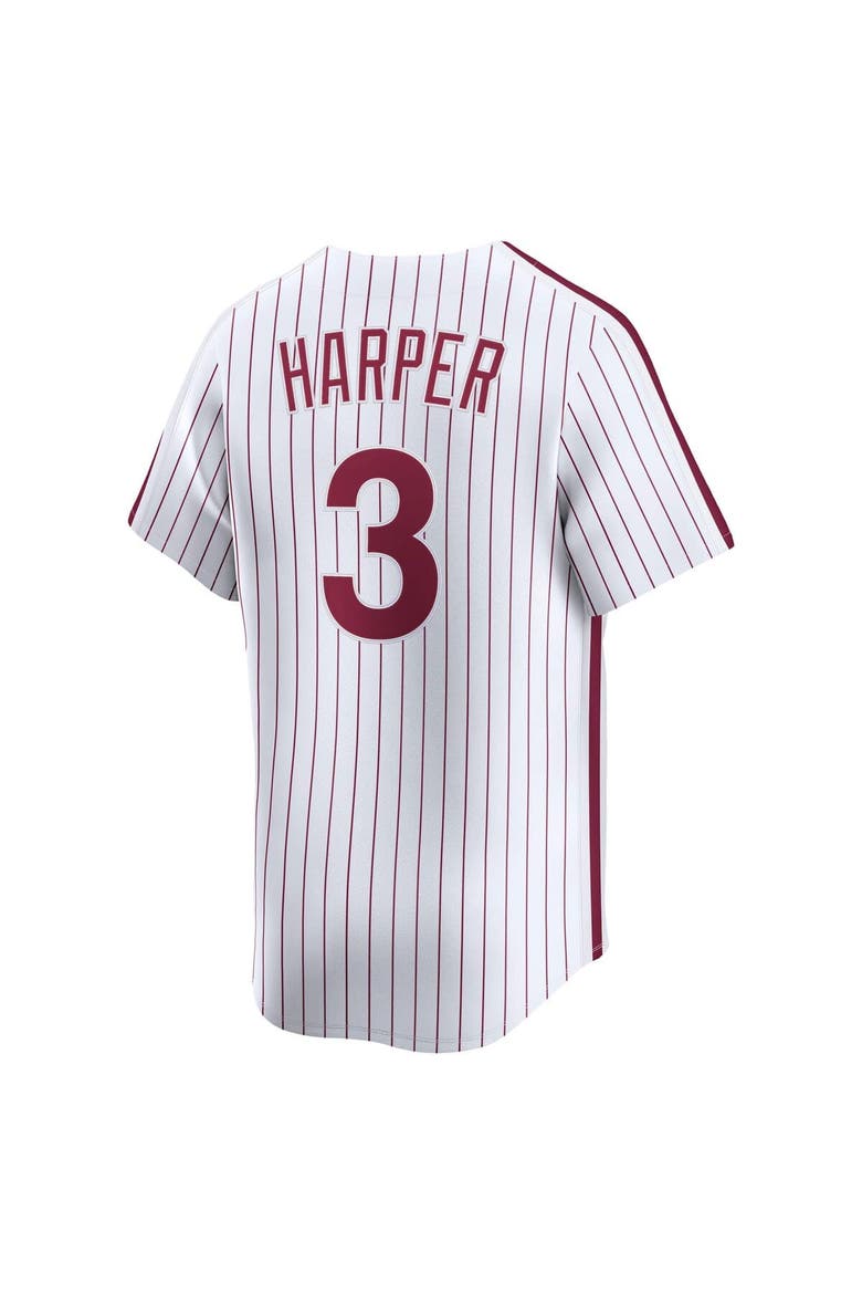Men's Nike Bryce Harper White Philadelphia Phillies  Cooperstown Collection Limited Jersey, Alternate, color, White