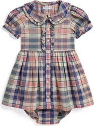 Ralph Lauren Madras Inspired Plaid Cotton Dress