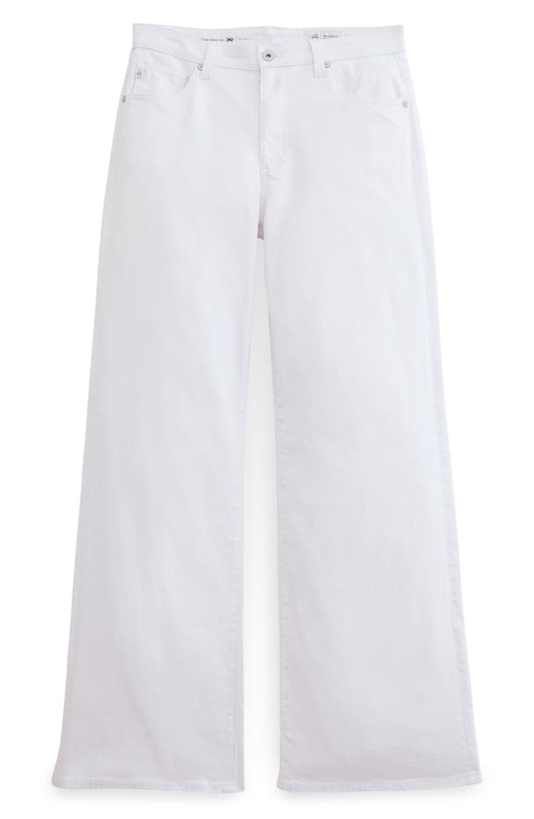 AG Saige Wide Leg Jeans, Alternate, color, Gallery White