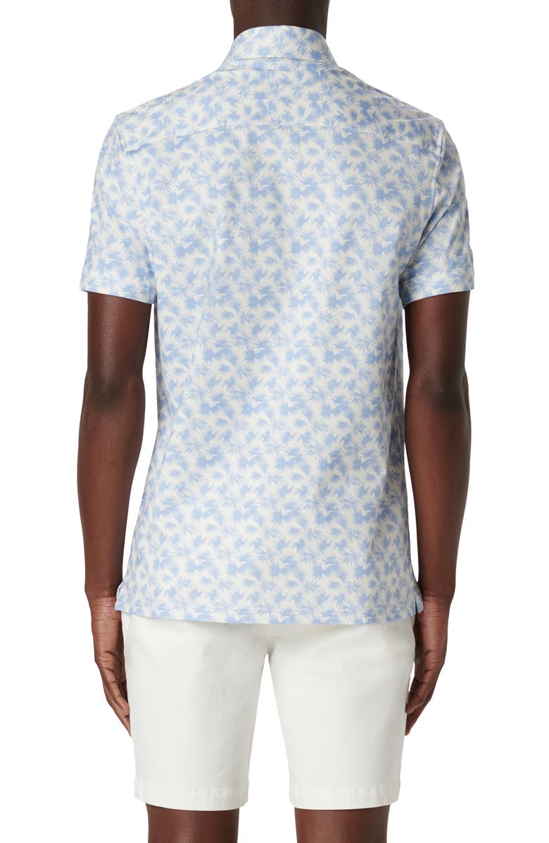 Bugatchi Milo OoohCotton<sup>®</sup> Print Short Sleeve Button-Up Shirt, Alternate, color,