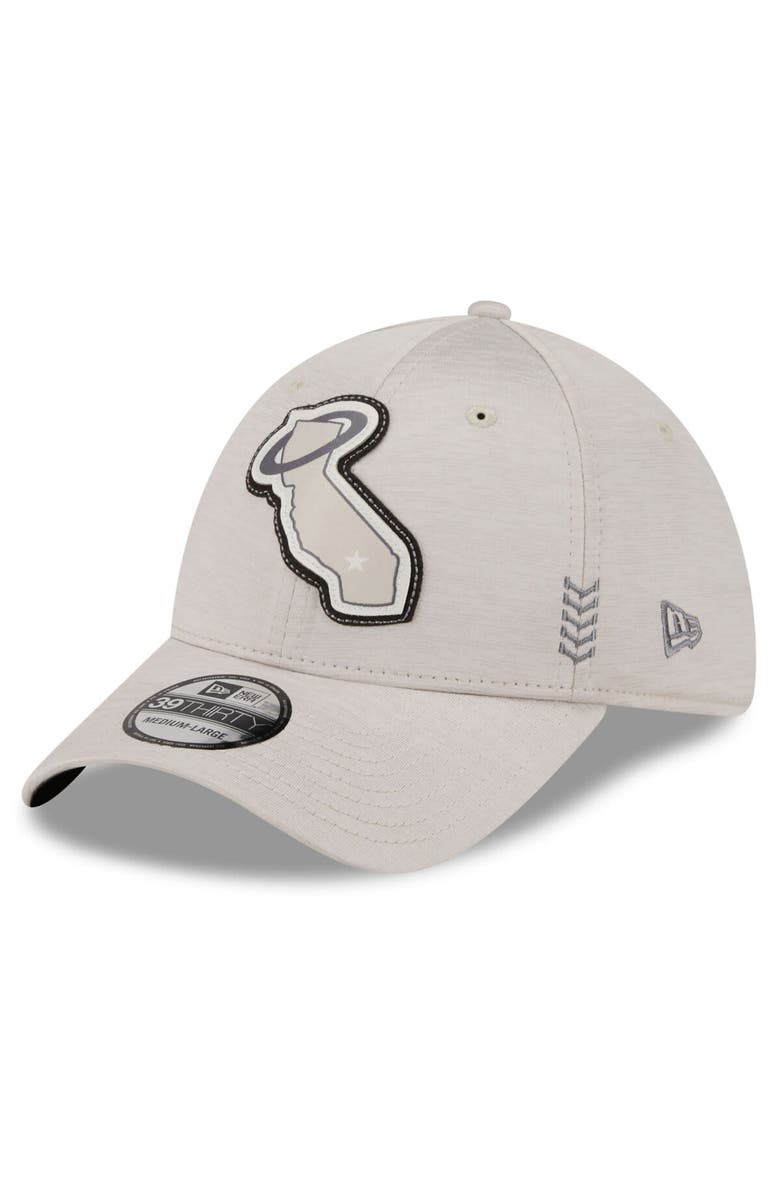 New Era Men's New Era  Cream Los Angeles Angels 2024 Clubhouse 39THIRTY Flex Fit Hat, Main, color, Cream