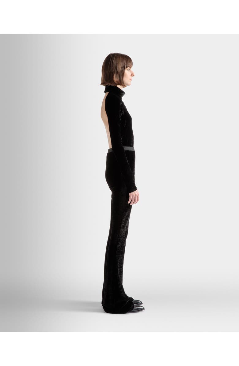 Bally High Neck Bodysuit, Alternate, color, Black