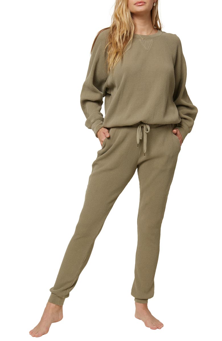 O'Neill Amadorah Waffle Knit Pullover, Alternate, color,