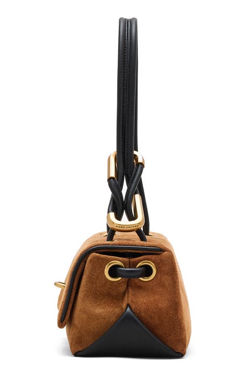 Marc Jacobs The Mini Dual Suede Shoulder Bag In Brown