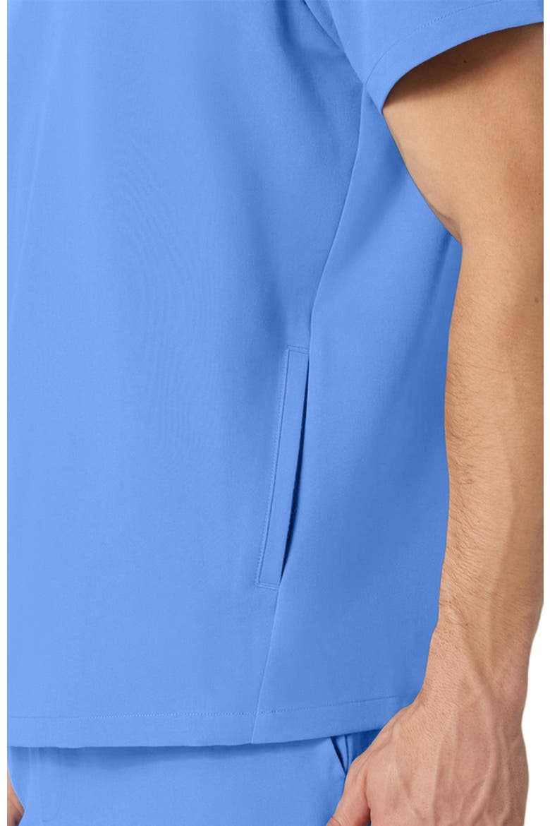 Platt Men's 3-Pocket Classic V-Neck Scrub Top, Alternate, color, Ceil Blue